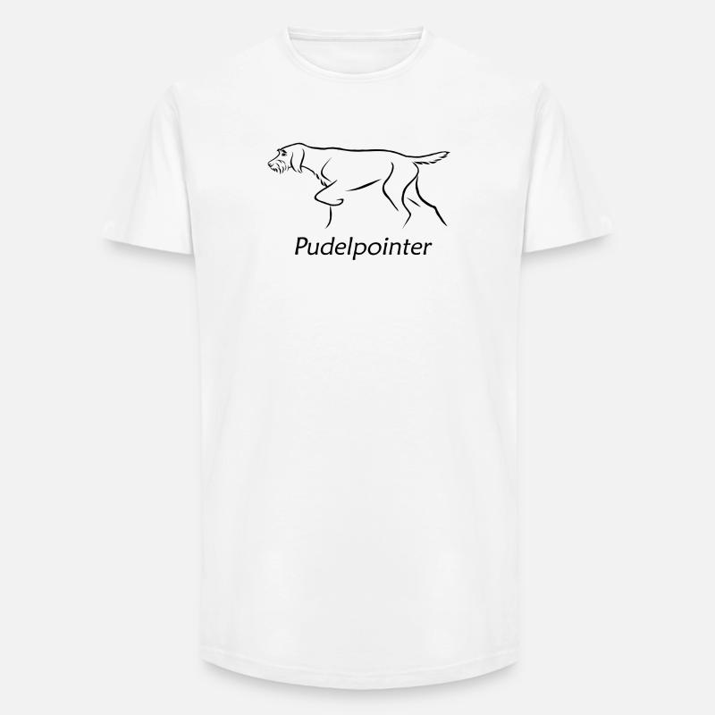 Poodle pointer - Long Fit Men's T-Shirt - white