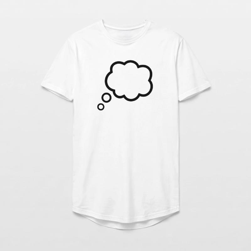 Thinking Bubble Comic Thought Bubble Bubble Thoughts Long Fit Men's T-Shirt