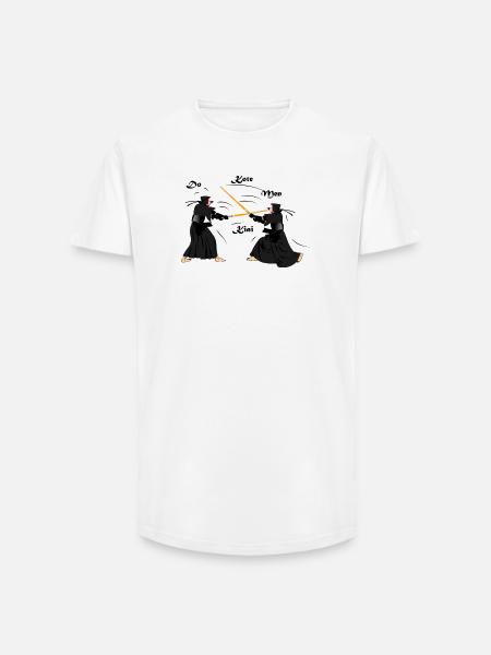 kendo - Long Fit Men's T-Shirt - white