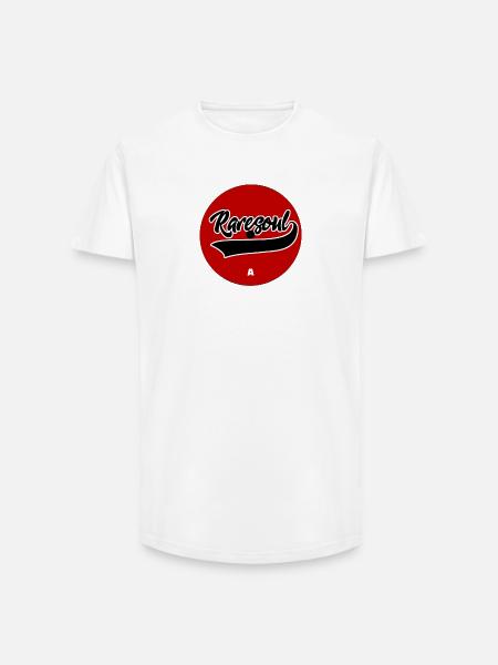 Rare Soul Vinyl Record Label Red Side A - Long Fit Men's T-Shirt - white
