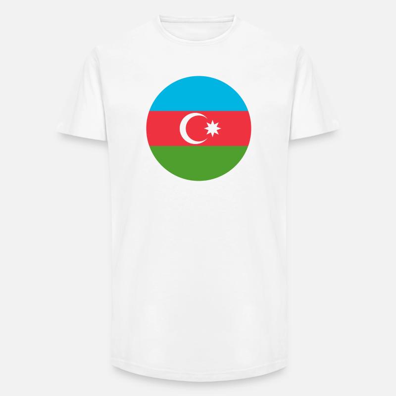 Aufkleber Luftwaffe Roundel Aserbaidschan Luftwaffe - Long Fit Männer T-Shirt - Weiß