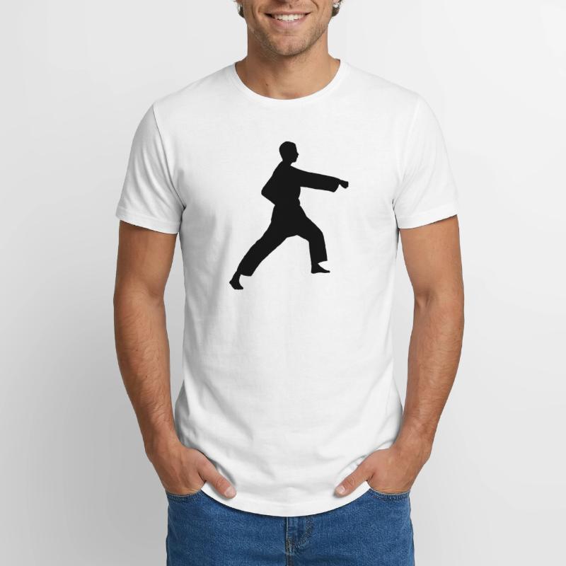 Punsch Karate oder Teakwondo Punsch Long Fit Männer T-Shirt