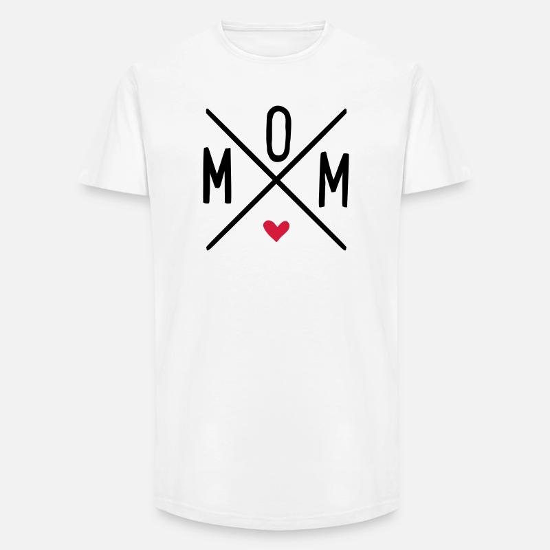 mom - Long Fit Männer T-Shirt - Weiß