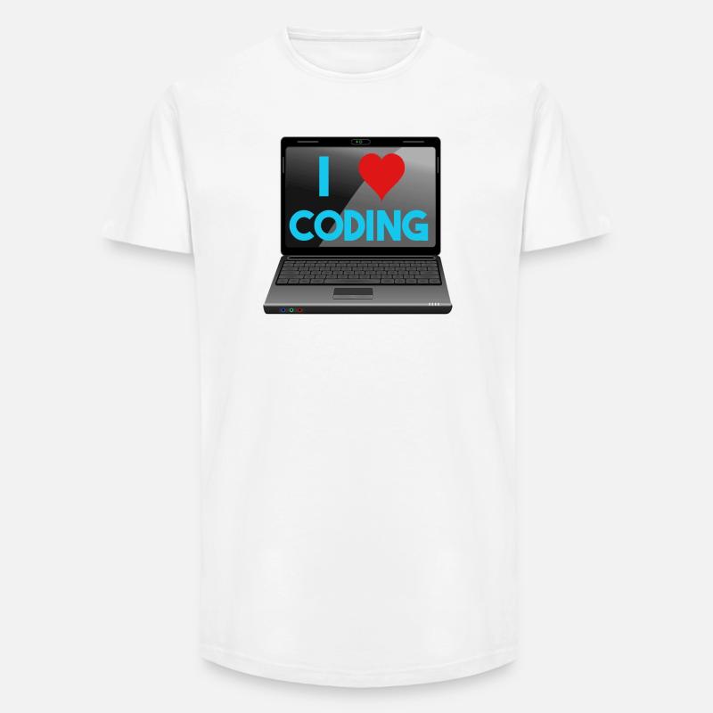 Programmieren, Programmierer, Informatiker - Long Fit Männer T-Shirt - Weiß