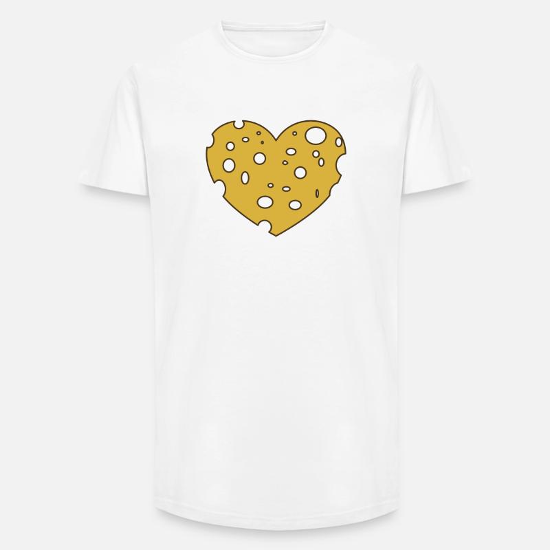 Käse Cheese FOREVER - Long Fit Männer T-Shirt - Weiß