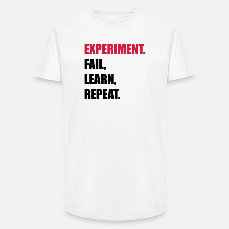 science - Long Fit Men's T-Shirt - white