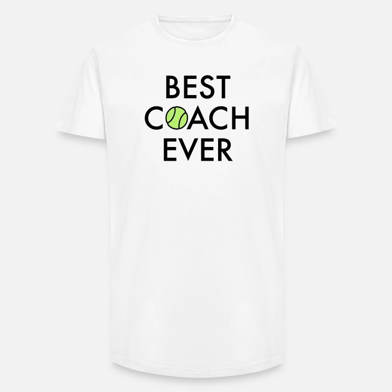 Best coach ever - Long Fit Men's T-Shirt - white