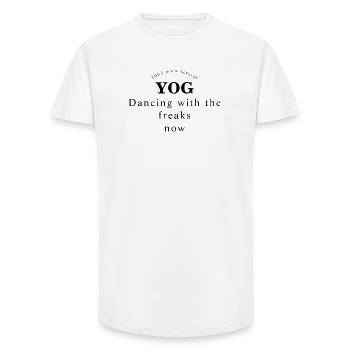 George Michael YOG Dancing with the freaks now - Long Fit Men's T-Shirt - white - Front - AI Model Male 185 light (185cm)