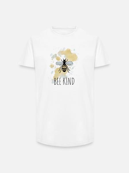 Bee Bee Child - Long Fit Men's T-Shirt - white