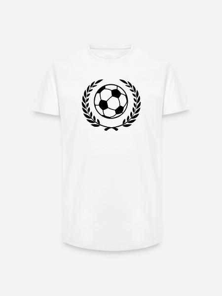 Sieger Fußball - Long Fit Männer T-Shirt - Weiß