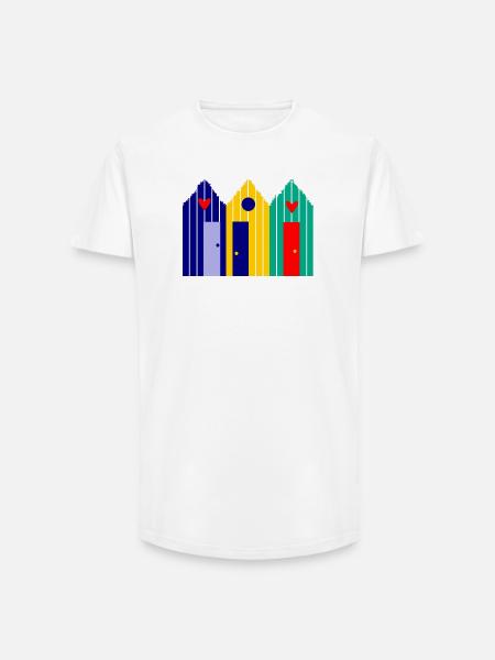 HOLIDAY. LONG LIVE THE HOLIDAYS. HOLIDAY. BEACH. SEA - Long Fit Men's T-Shirt - white