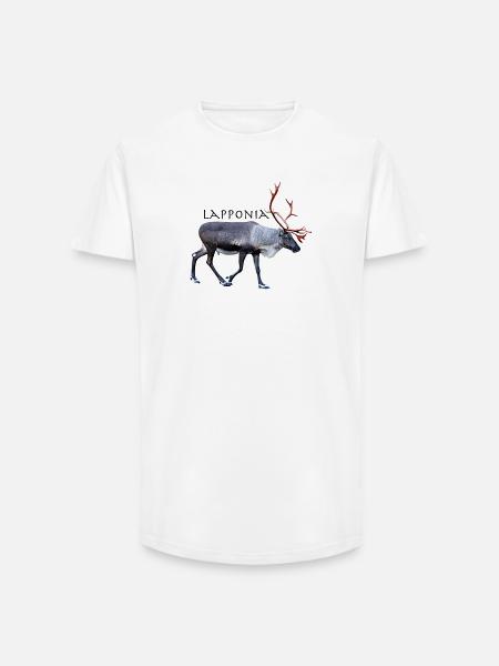 Lapponia - T-shirt coupe longue homme - blanc