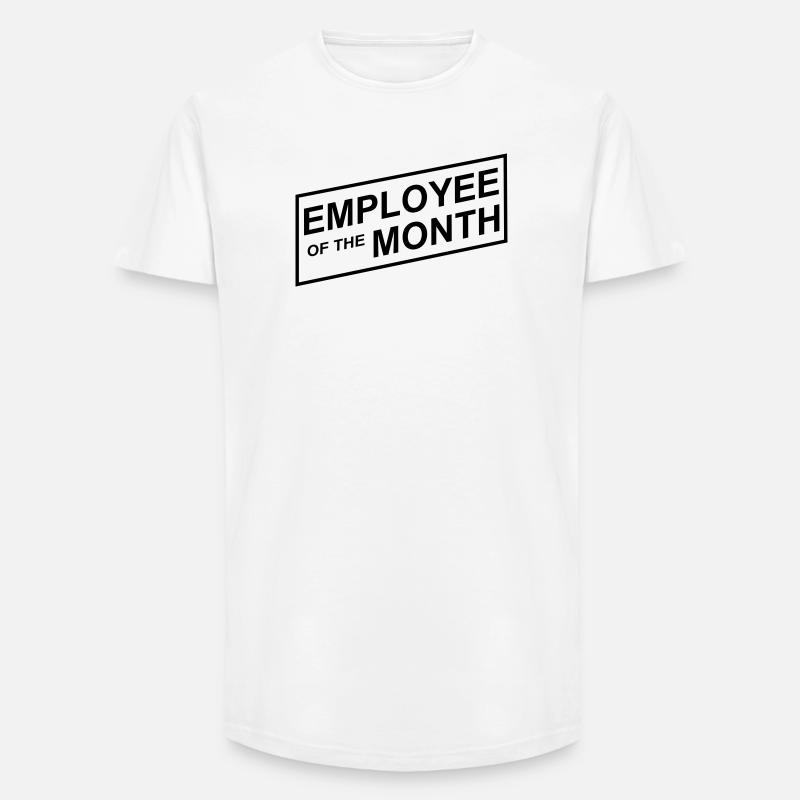 Mitarbeiter des Monats - Long Fit Männer T-Shirt - Weiß