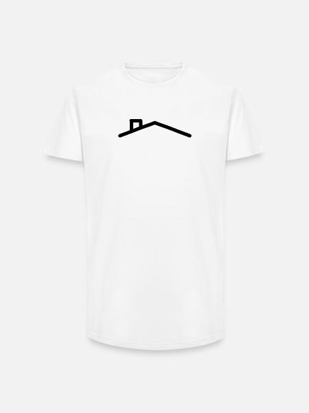 House Roof - Long Fit Men's T-Shirt - white