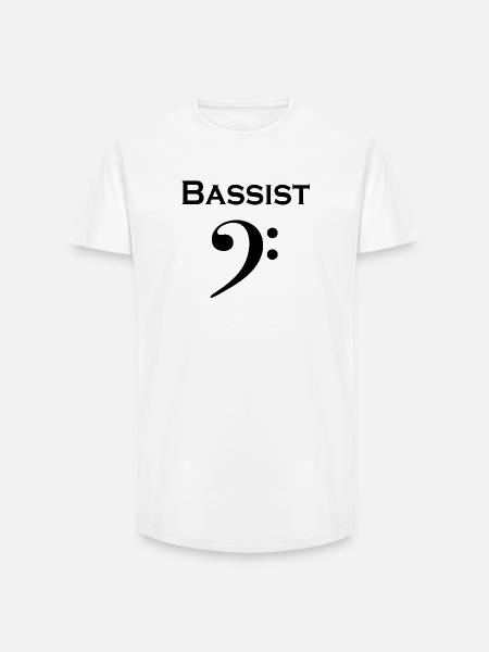 Bassist - Long Fit Männer T-Shirt - Weiß