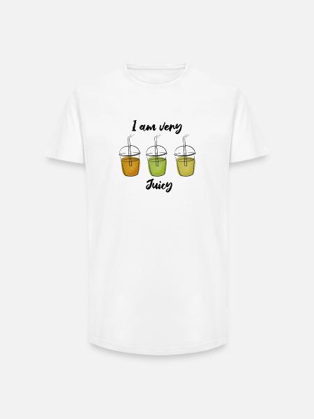 Juicy and Juicy - Long Fit Men's T-Shirt - white