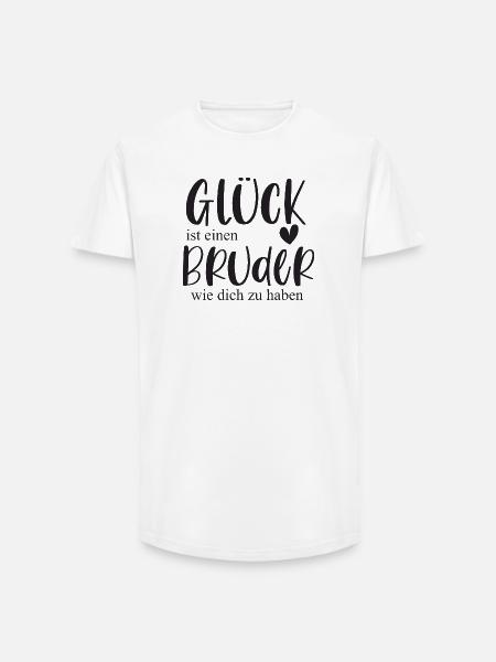 Bruder süßes Geschenk Bedanken - Long Fit Männer T-Shirt - Weiß