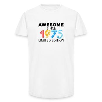 Fantastic since 1975 - born in 1975 - Long Fit Men's T-Shirt - white - Front - AI Model Male 185 light (185cm)