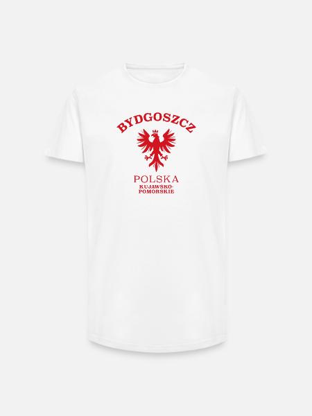 BYDGOSZCZ Polen Polska Poland - Long fit herre T-shirt - hvid