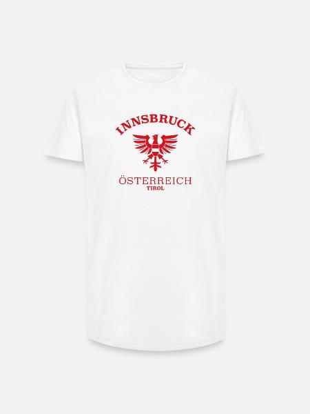 INNSBRUCK Österreich Austria - Long Fit Men's T-Shirt - white