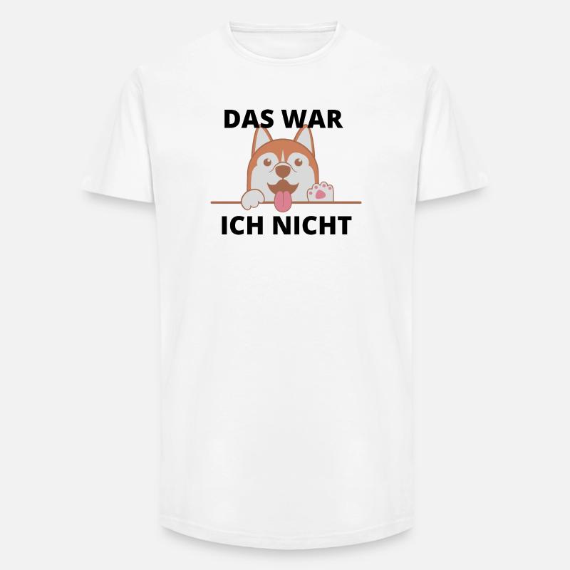Das war ich nicht - Long Fit Männer T-Shirt - Weiß
