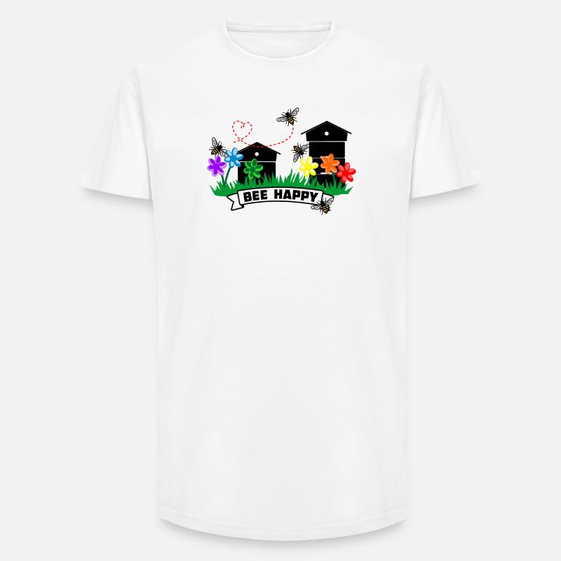 Honiggewächshäuser und Blumen - Long Fit Männer T-Shirt - Weiß
