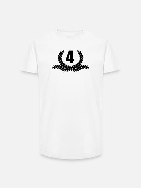 Lauwerkrans 04 YEARS - Long Fit Men's T-Shirt - white