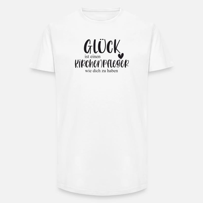 Kirchenpfleger Kirche Ehrenamt Bedanken Geschenk - Long Fit Männer T-Shirt - Weiß