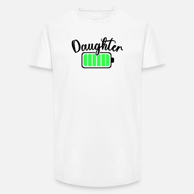 Neon Bar Equalizer Pattern - Long Fit Men's T-Shirt - white