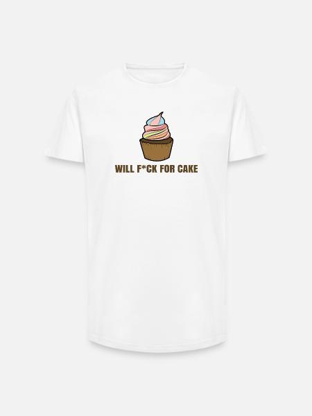 Sweets Cupcake Delicious Dessert Statement - Long Fit Men's T-Shirt - white