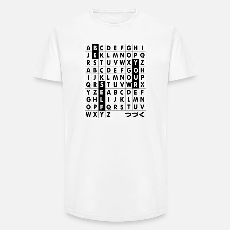 Sei dein Selbst - Long Fit Männer T-Shirt - Weiß