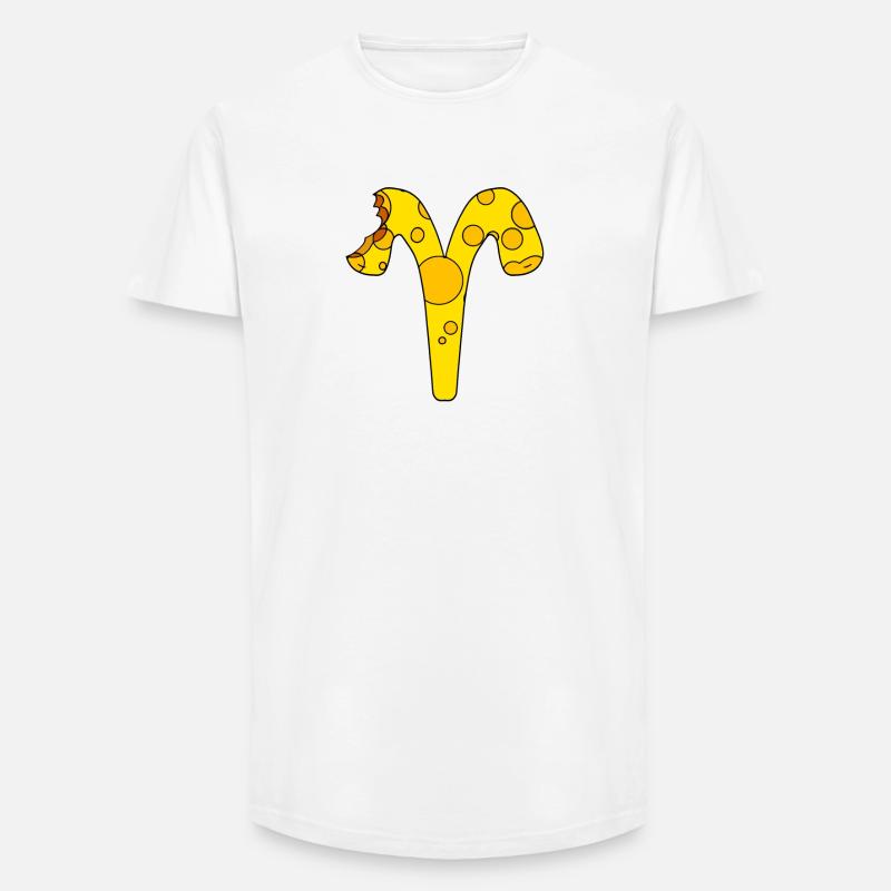Sternzeichen Widder - Long Fit Männer T-Shirt - Weiß