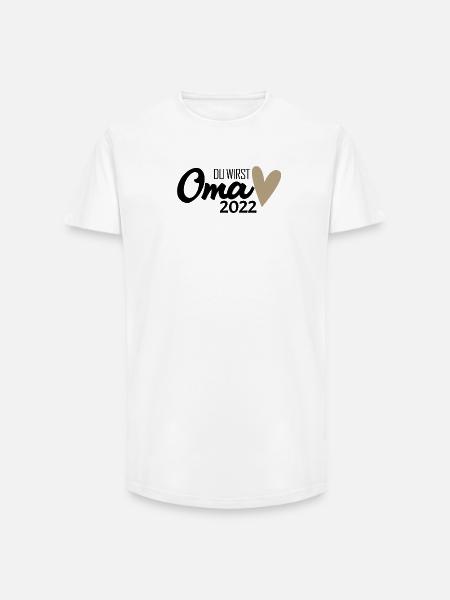 Oma 2022 - Werdende Oma 2022 - Long Fit Männer T-Shirt - Weiß