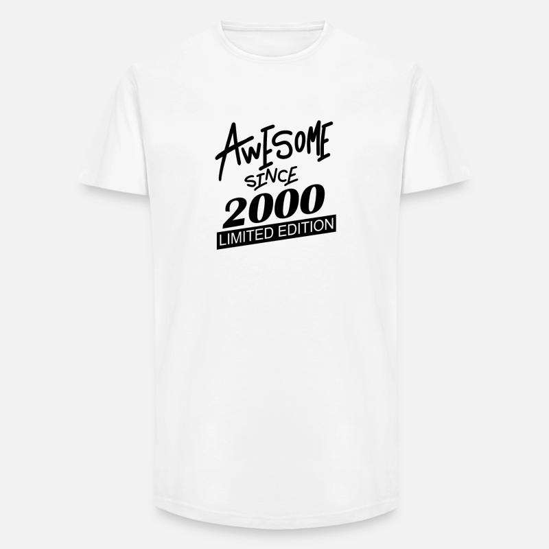 Fantastisch seit 2000 - Long Fit Männer T-Shirt - Weiß