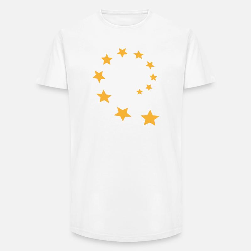 Sternenkreis deformiert 2 - Long Fit Männer T-Shirt - Weiß