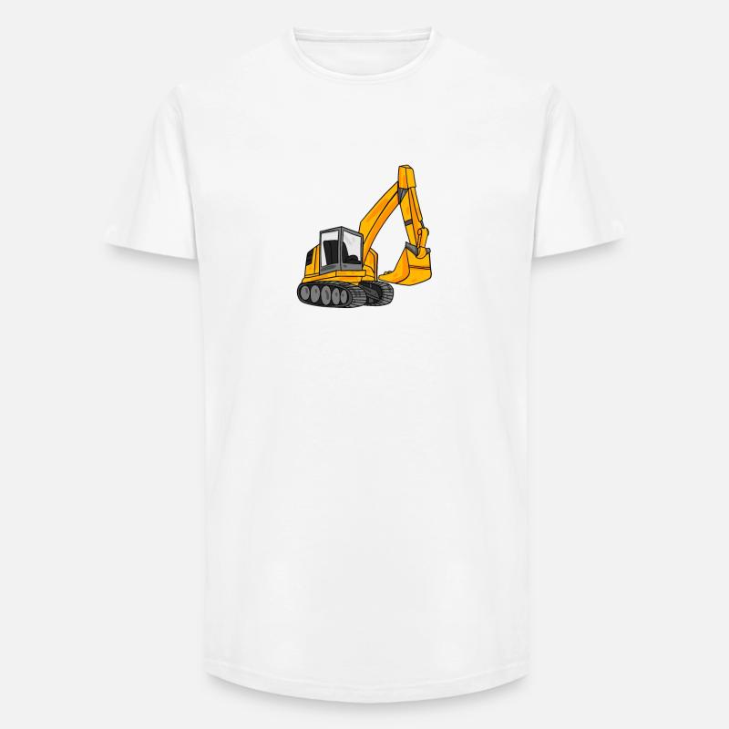 Bagger Baggerfahrer Geschenk - Long Fit Männer T-Shirt - Weiß
