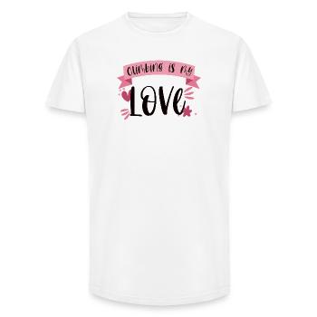 Klettern Bergsteigen Berge Liebe Geschenk - Long Fit Männer T-Shirt - Weiß - Vorne - AI Model Male 185 light (185cm)