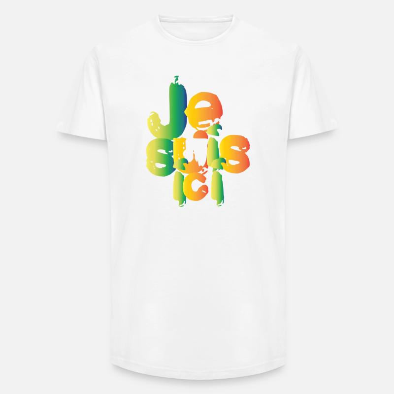 Ich bin hier - Long Fit Männer T-Shirt - Weiß