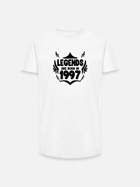 1997 - Born 1997 - Long Fit Men's T-Shirt - white