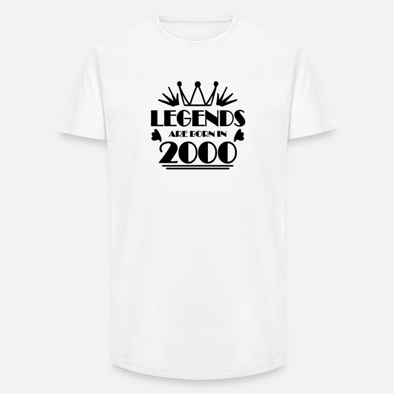 2000 - Born in 2000 - Long Fit Men's T-Shirt - white