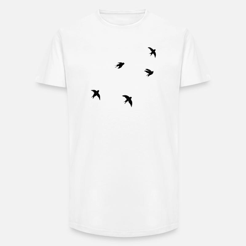 Mauersegler - Long Fit Männer T-Shirt - Weiß