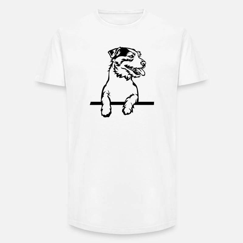 Jack Russell Terrier - Long Fit Männer T-Shirt - Weiß