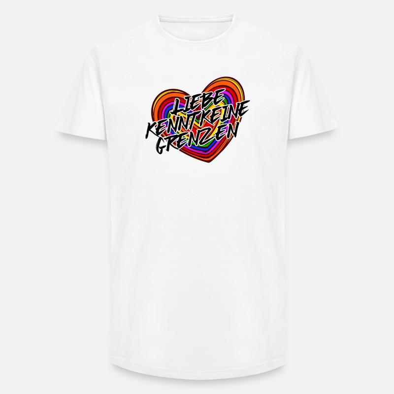 Lgbt Gleichgeschlechtliche Ehe Statement Herz - Long Fit Männer T-Shirt - Weiß