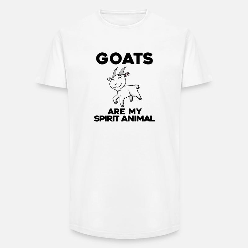 Ziege Ziegenbock Bock - Long Fit Männer T-Shirt - Weiß