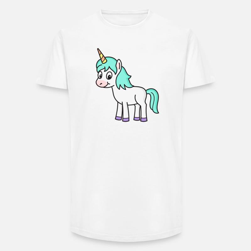 Einhorn Einhörner - Long Fit Männer T-Shirt - Weiß