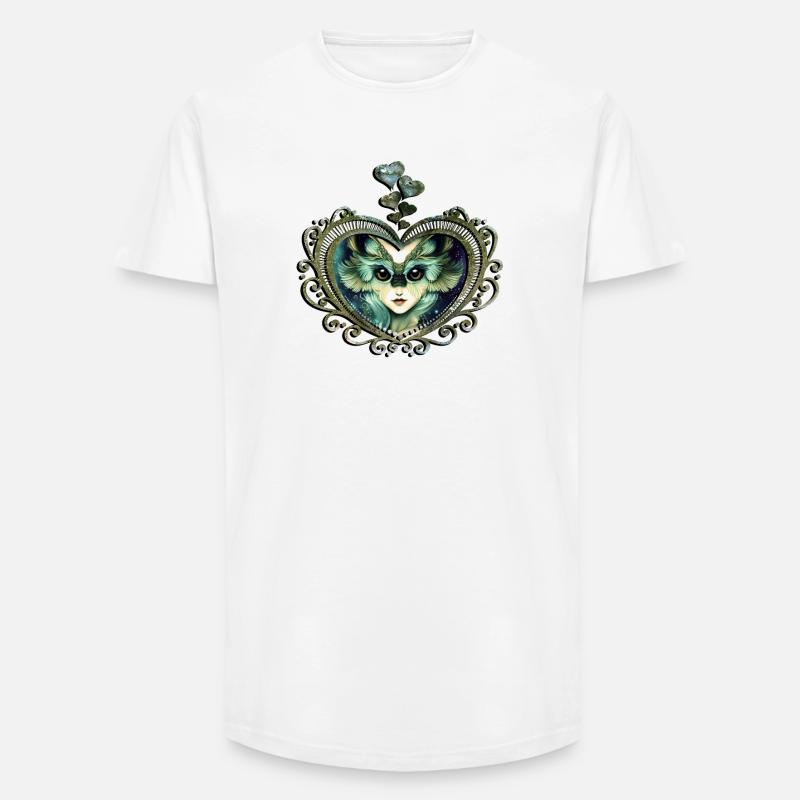 Das weise und wunderbare Eulenmädchen - Long Fit Männer T-Shirt - Weiß