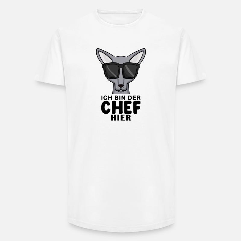 coole Katze - Sphynx Katze Spruch - Long Fit Männer T-Shirt - Weiß