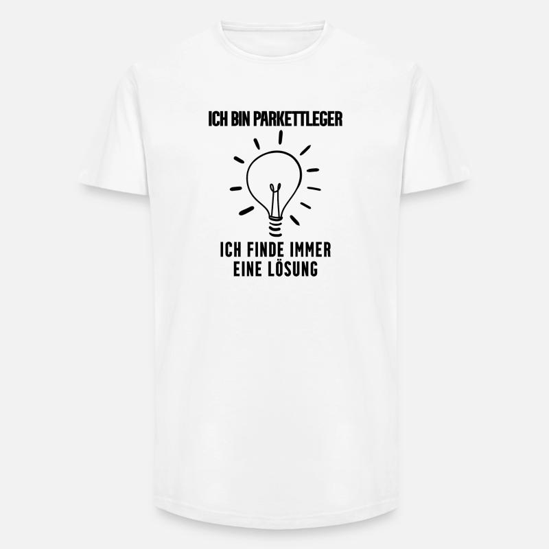 Parkettleger Geschenk - Long Fit Männer T-Shirt - Weiß
