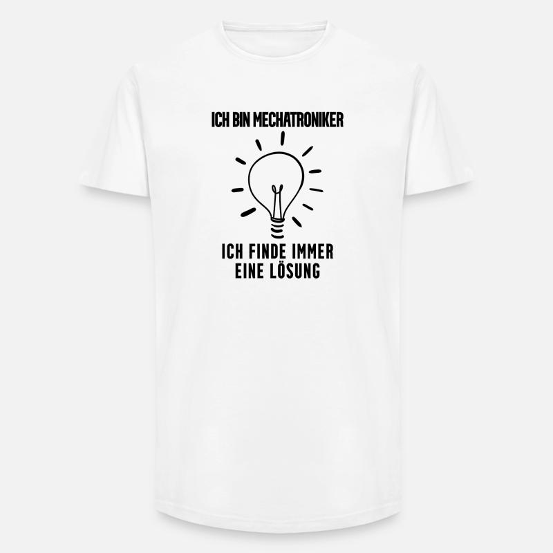 Mechatroniker Geschenk - Long Fit Männer T-Shirt - Weiß