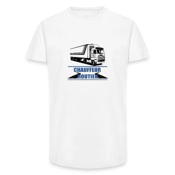 Truck driver - Long Fit Men's T-Shirt - white - Front - AI Model Male 185 light (185cm)